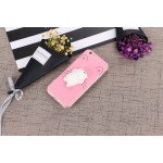 Wholesale iPhone 7 Plus 3D Poke Squishy Plush Silicone Soft Case (Cat)